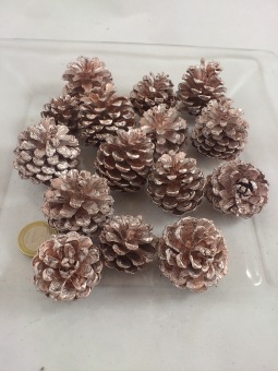 Denneappel open klein rosé goud